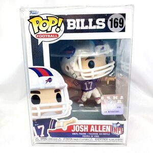 Funko Pop! Josh Allen 169 Buffalo Bills Blue Jersey w/Pop Protector
